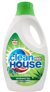 Skalbimo gelis CLEAN HOUSE  Universal Aloe Vera, 2600ml