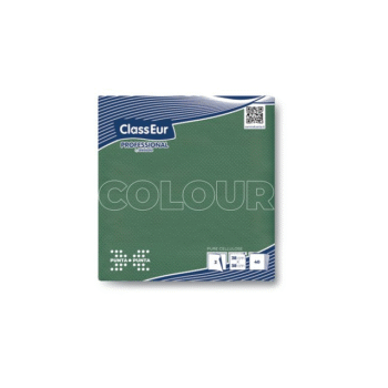 Stalo servetėlės ClassEur Professional 38x38, 40vnt, žalios